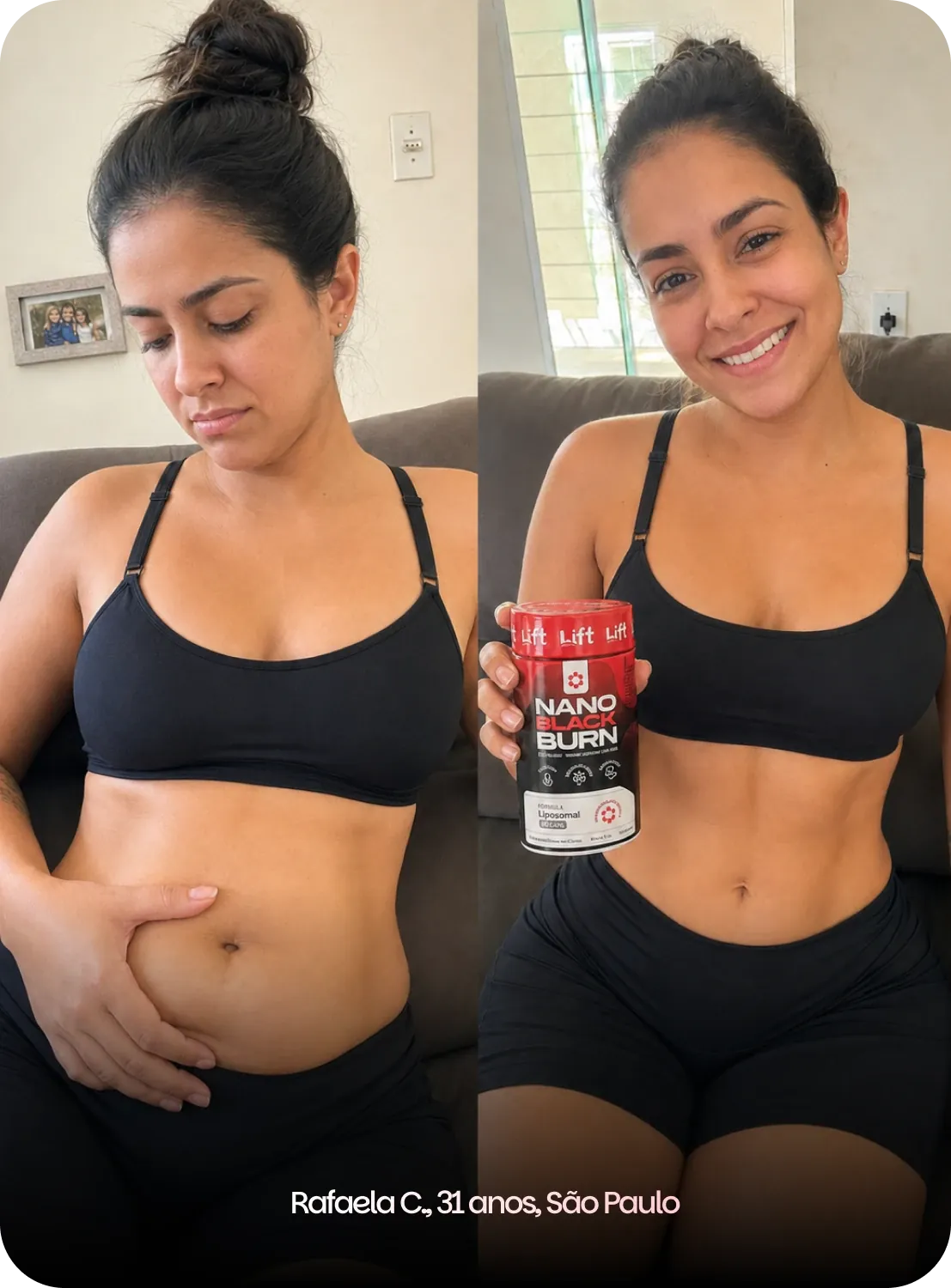 O que mudou na Rafaela em 3 semanas usando o Nano Black todo santo dia!